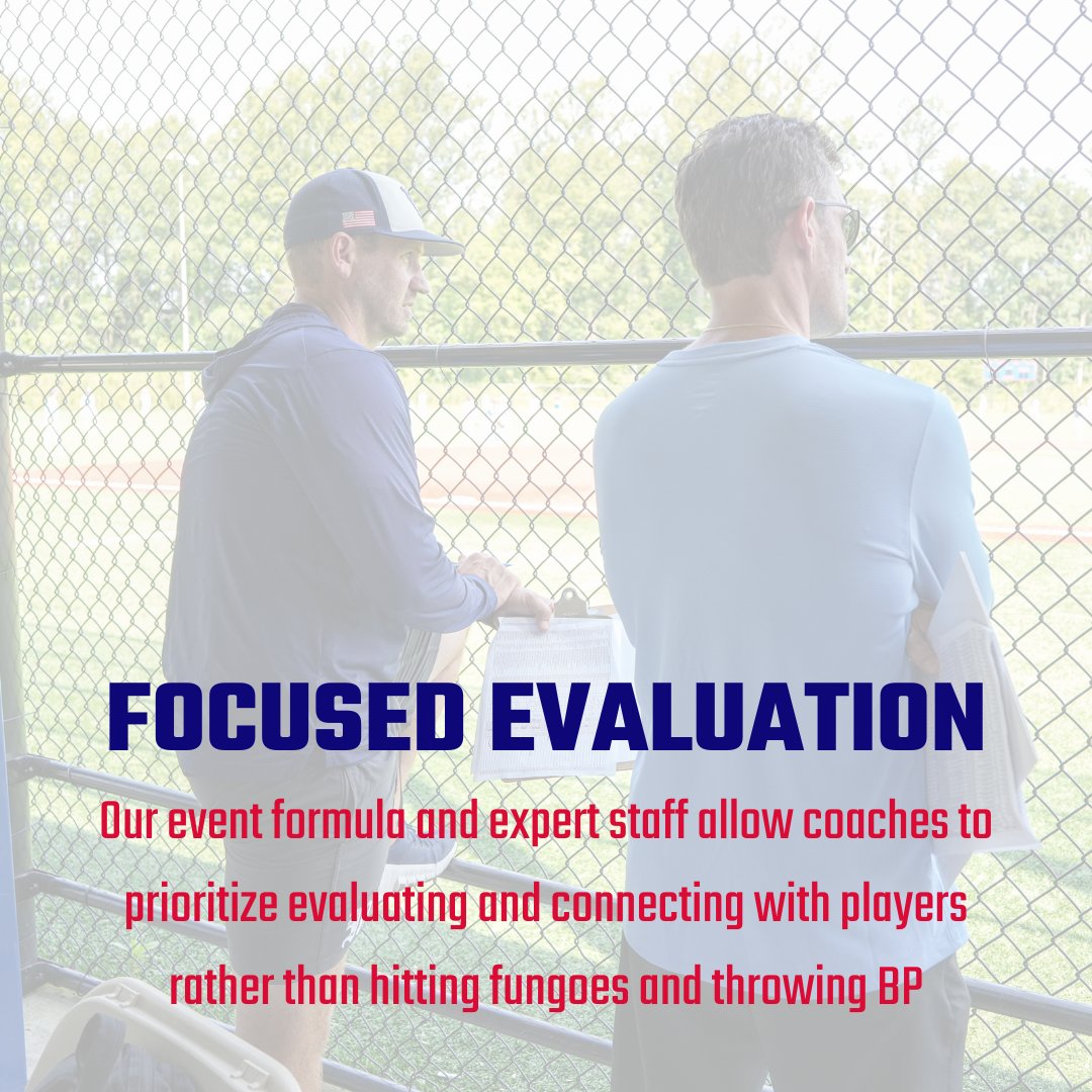 Coaches are locked in 🔒
At Headfirst, our event programming and experienced staff means that ALL coach 👀 are on YOU. We take care of the details so they can be 100% focused on evaluating, engaging with, and recruiting their next class of players.