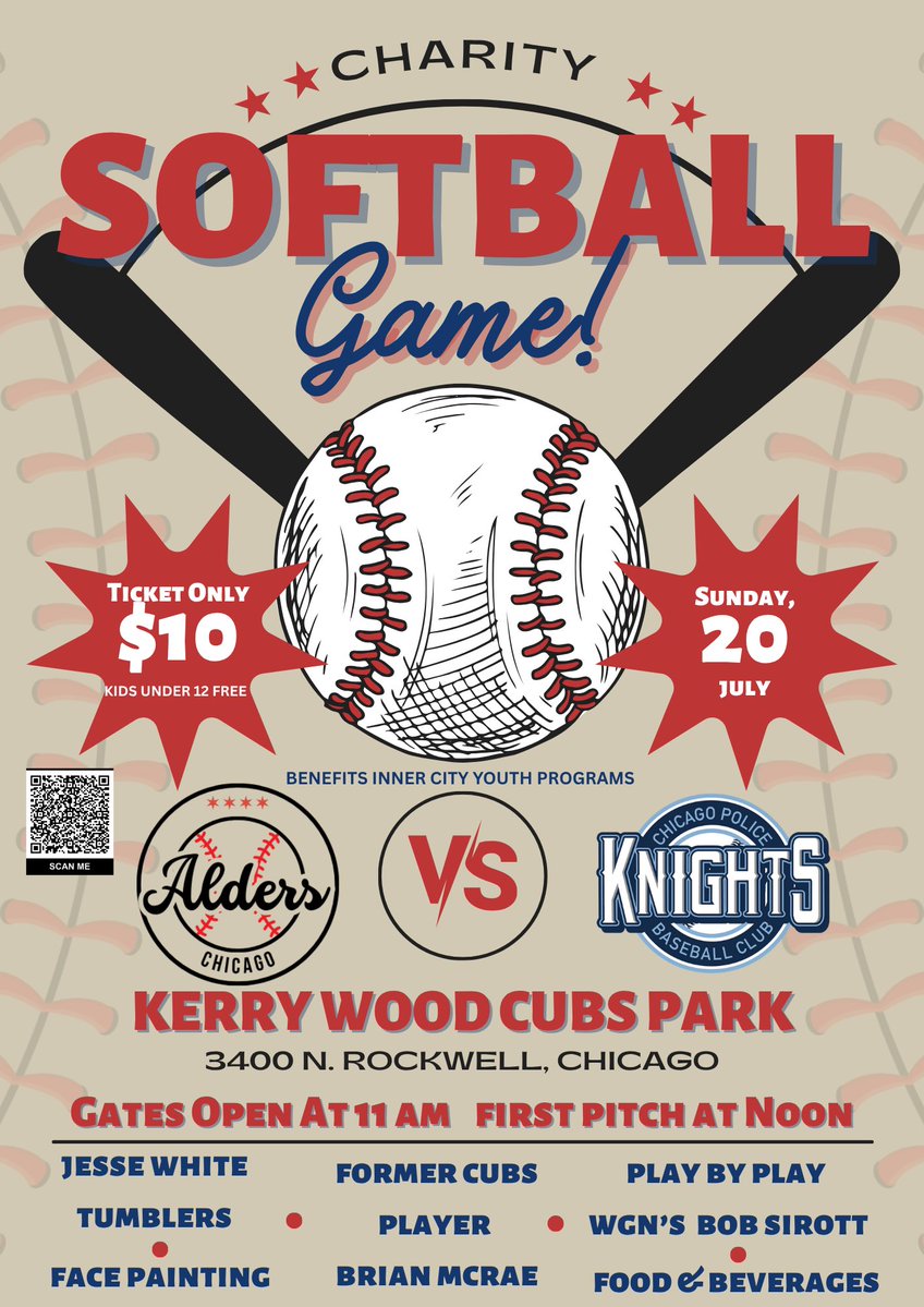 gilbert36ward's tweet image. Tomorrow! Come on out and support a great cause and see your favorite players on the diamond. #letsplaytwo