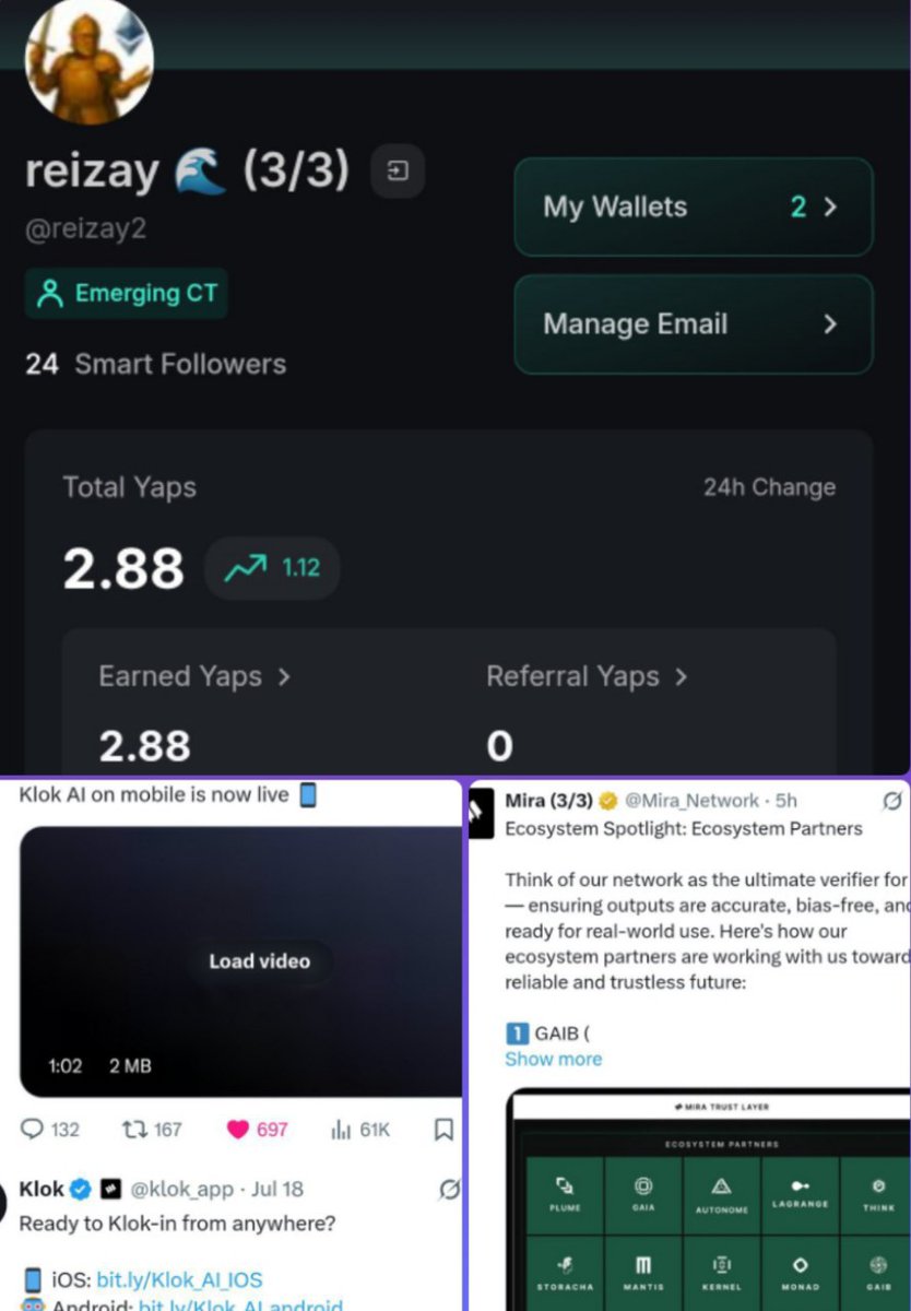 reizay π (@reizay2) on Twitter photo spent nearly 10 hours in crypto twitter today had some sleep for an hour or two in between before having something to eat
what did I learn during this time???
<a href="/klok_app/">Klok</a> released its app version a tidy and pocket sized option for mobile users
((klok powered by mira)) spent nearly 10 hours in crypto twitter today had some sleep for an hour or two in between before having something to eat
what did I learn during this time???
<a href="/klok_app/">Klok</a> released its app version a tidy and pocket sized option for mobile users
((klok powered by mira))