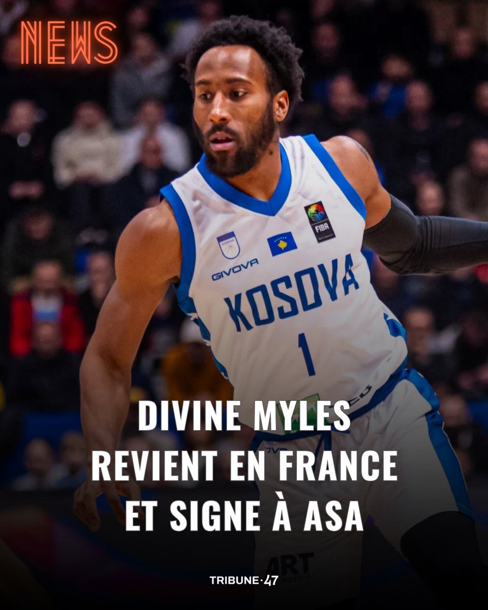 Visage connu du basket français, après quelques matchs à Roanne et un bout de saison réussie à Denain, Divine Myles fait son retour en LNB.

Il revient dans l’Elite 2, et défendra les couleurs de l’Alliance Sport Alsace

📸 FIBA