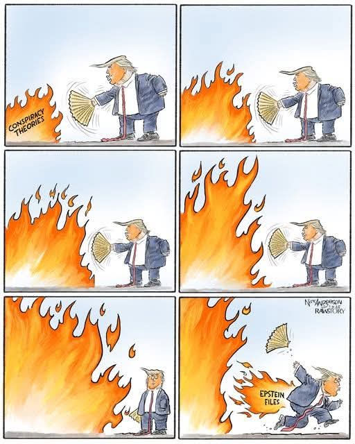 How long can trump run from the truth? How long will his supporters continue to believe the lies.
Trump was adjudicated a rapist of E.Jean Carroll. The Epstein file will show worse
Continue the pressure. Expose the truth #PedoTrump
#EpsteinCoverup #DemVoice1 #wtpBLUE #DemsUnited