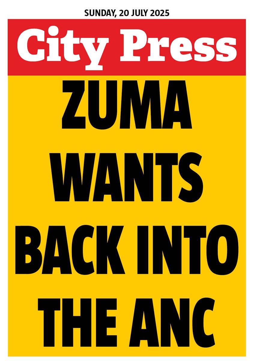 RapuleT's tweet image. Former president Zuma says it was "outside forces" that forced him out of the ANC as he pursues a strange battle to stay in one political party while leading a different one. Read details of JZ's court papers against the ANC in @City_Press tomorrow