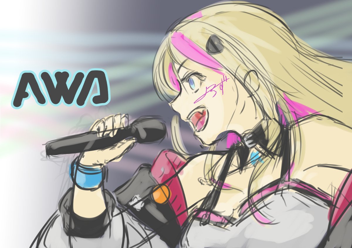 yoro_stgr's tweet image. 余韻抜けずに勢いラフ