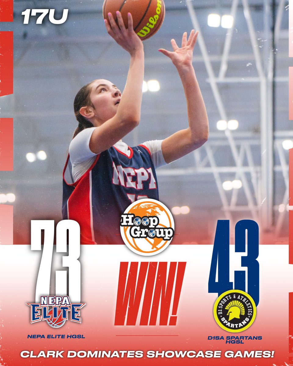 17U HGSL Clark d. D1SA Spartans HGSL, 73–43

Another dominant showing to move to 2–0 on the weekend 🔥
Outscored them 30–14 in the 2H &amp; shot 11–16 from 3 (69%)

Top 📊:
Jackie Gallagher – 18pts (7-13 FG, 3-4 3FG), 4reb, 1stl
<a href="/KaitlynBindas14/">Kaitlyn Bindas</a> – 14pts (5-8 FG, 2 threes), 1reb, 1ast