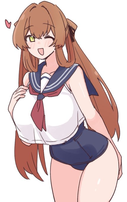 旧スク水の上に袖なしセーラー服の上着を着てる春田かヴェプリーをお願いします
#odaibako_nikukabe https://t.co/d6fkAPgDGg 