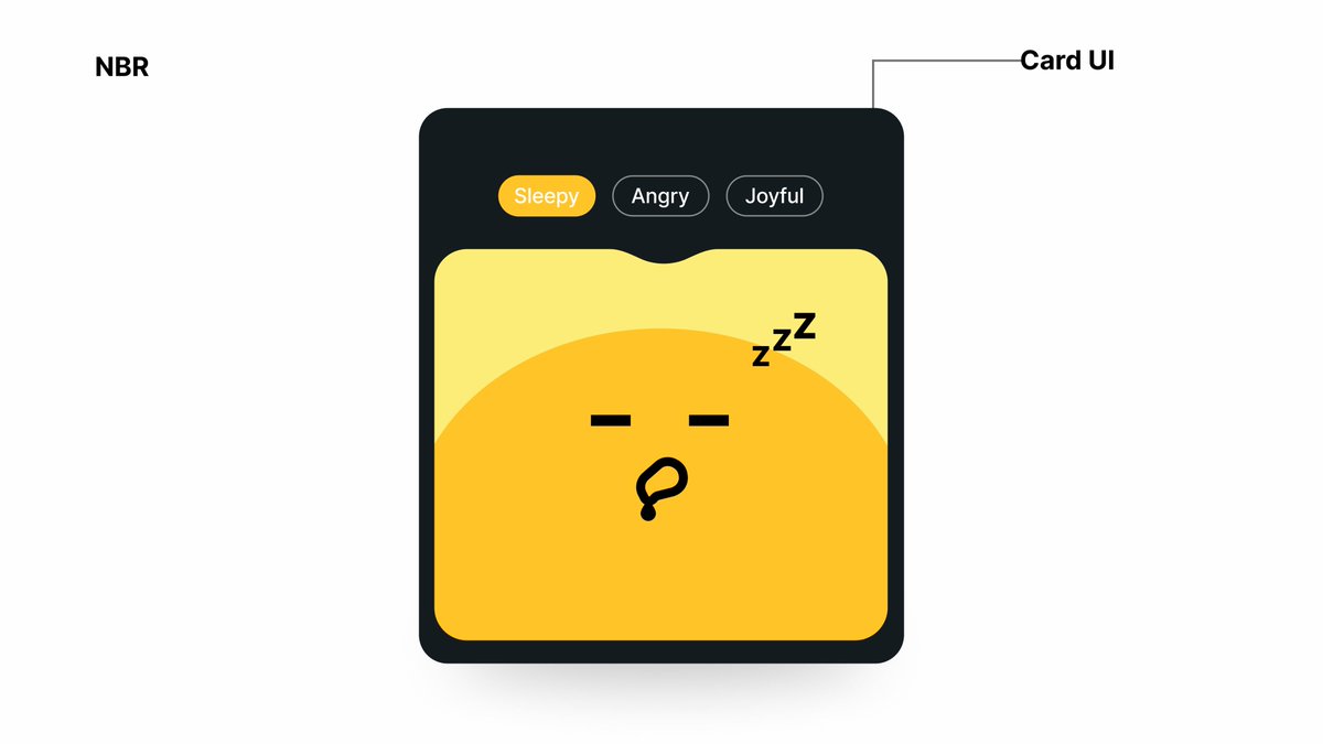 NavamiBR's tweet image. Card UI(Emotion Tracker) P2
😴 Sleepy vibes