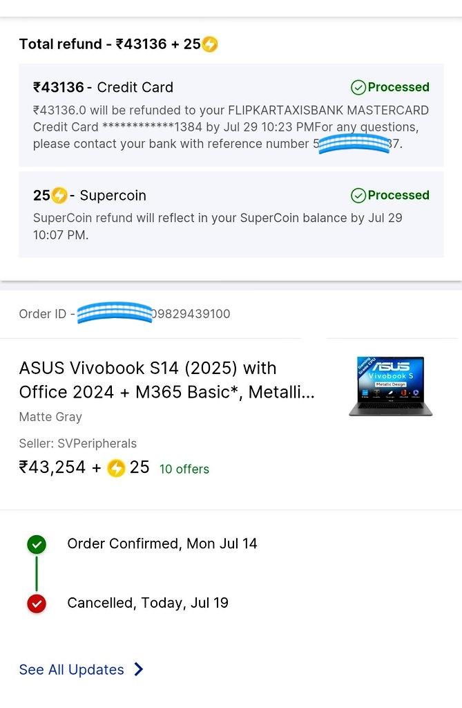 subbu_achar's tweet photo. @mrtechpedia @Flipkart Same case, i ordered a laptop from Flipkart. It was delivered with a broken seal. I was told to replace the product because i got it on offer. In the product description they mentioned only replacement and no return or refund. Completely they are doing a scam. 
@flipkartsupport https://t.co/R80nzMG6rv