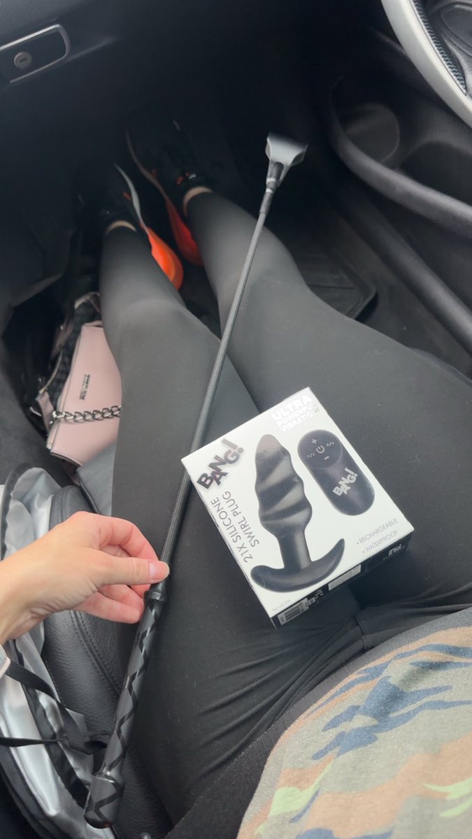 TattooQweenX's tweet photo. Couple of new toys added to the collection 😜 which of my little freaks wants to see me wearing the vibrating butt plug 😈 https://t.co/g1fWV12BCh