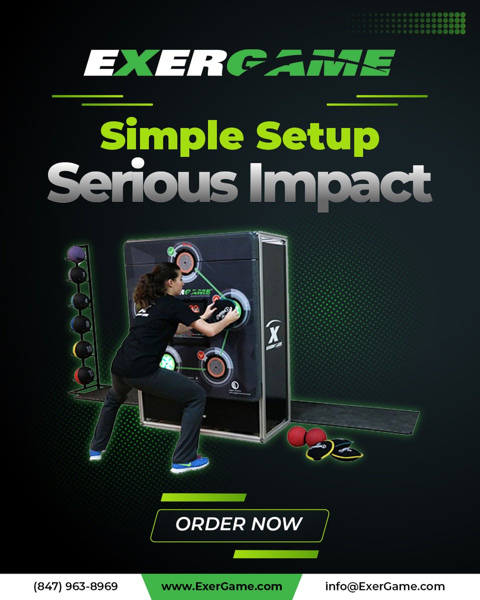 Simple Setup. Serious Impact. 💥
Transform your facility into a powerhouse of engagement and motivation with interactive fitness solutions from #ExergameFitness.

Join us now👉: exergame.com

#InteractiveFitness #WellnessInnovation #FitnessTechnology #ActiveGaming