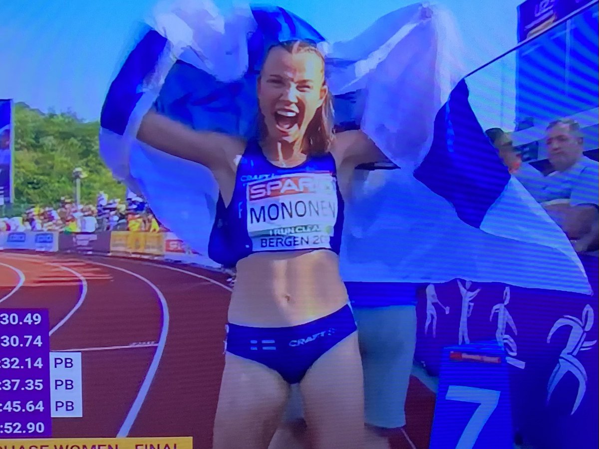 Suomen lupaavin kestävyysjuoksija! Arvokisojen kulta kestävyysjuoksussa Suomelle on todella harvinaista. Onnea Ilona Mononen! #yleisurheilu #u23_EM #u23