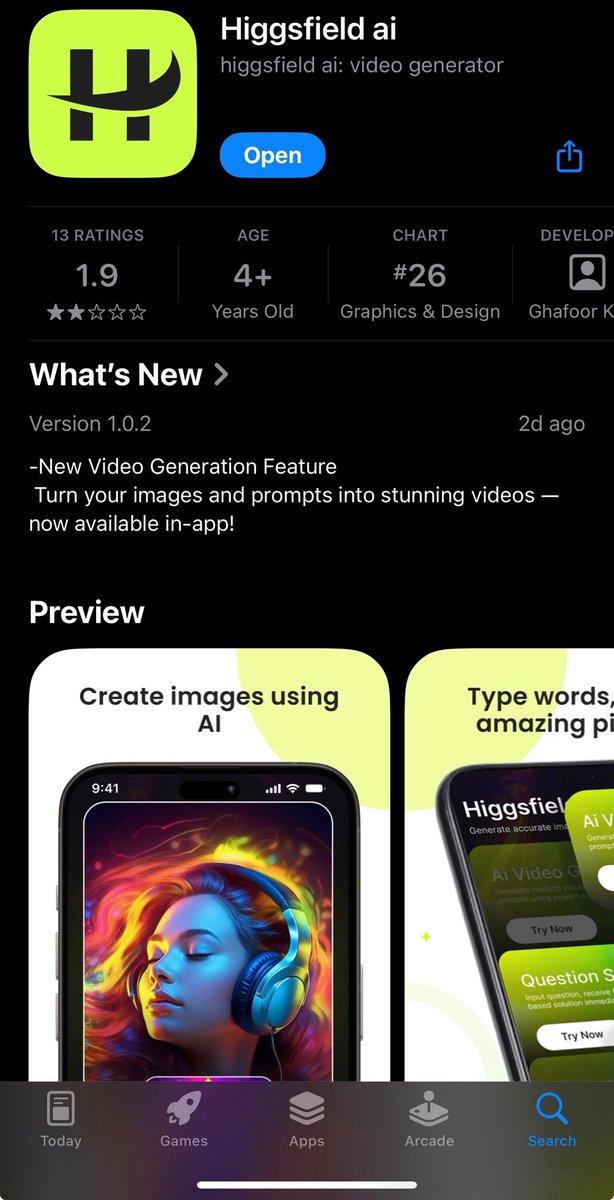 pcenginefx's tweet image. Hey @higgsfield_ai - do you have an official app on the App Store? These two look sus….