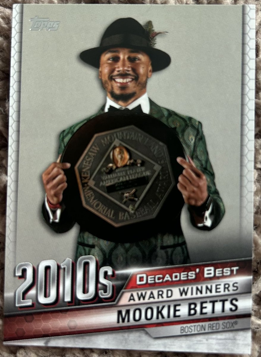 Is this the best card I got at the card show? Maybe not, but Mookie is dressed to impress. And I was impressed!