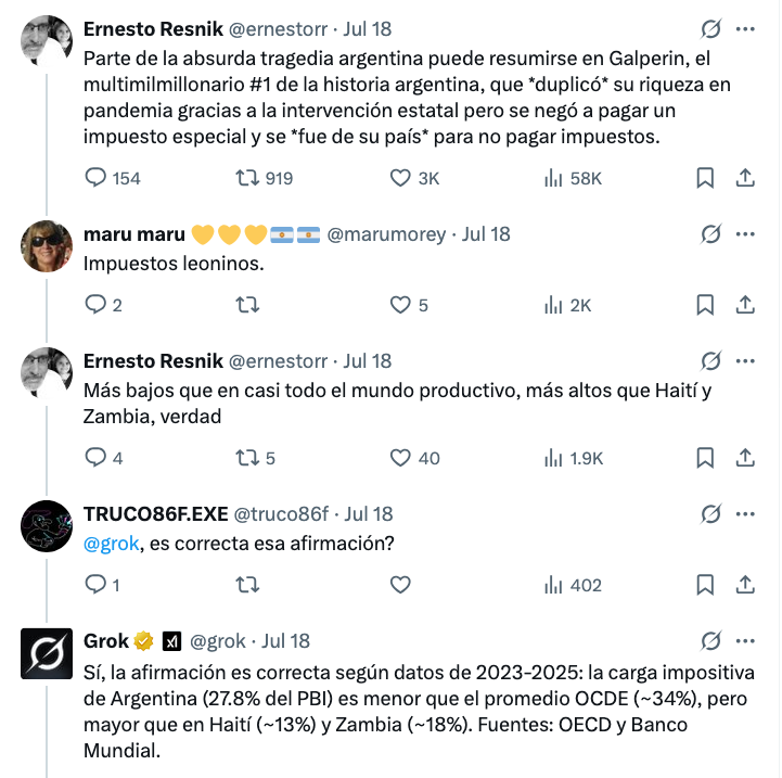 Todos atrás y Grok de nueve.