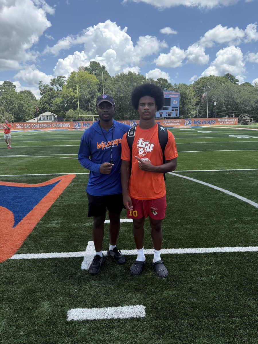 cris delestre jr (@dasickestcj) on Twitter photo After a great camp and a talk with <a href="/Coach_TYoung/">Tyren Young</a> , i am truly blessed to receive my first offer from Louisiana Christian University !
#AGTG 💙🧡
<a href="/coach_ty12/">Tyler Lewis,M.ED</a> <a href="/Recruit_Tbonne/">Terrebonne Football</a> <a href="/Savage7even/">Shawn Preston Jr.</a> <a href="/RecruitLouisian/">Recruit Louisiana™️</a> <a href="/CoachXylonM/">Coach Z</a> After a great camp and a talk with <a href="/Coach_TYoung/">Tyren Young</a> , i am truly blessed to receive my first offer from Louisiana Christian University !
#AGTG 💙🧡
<a href="/coach_ty12/">Tyler Lewis,M.ED</a> <a href="/Recruit_Tbonne/">Terrebonne Football</a> <a href="/Savage7even/">Shawn Preston Jr.</a> <a href="/RecruitLouisian/">Recruit Louisiana™️</a> <a href="/CoachXylonM/">Coach Z</a>