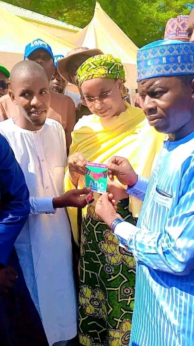 PDP Vanguard (@pdpvanguard) on Twitter photo Breaking: Senator Aishatu Binani has officially pitched her tent with the ADC coalition. She's the next governor of Adamawa State. Breaking: Senator Aishatu Binani has officially pitched her tent with the ADC coalition. She's the next governor of Adamawa State.