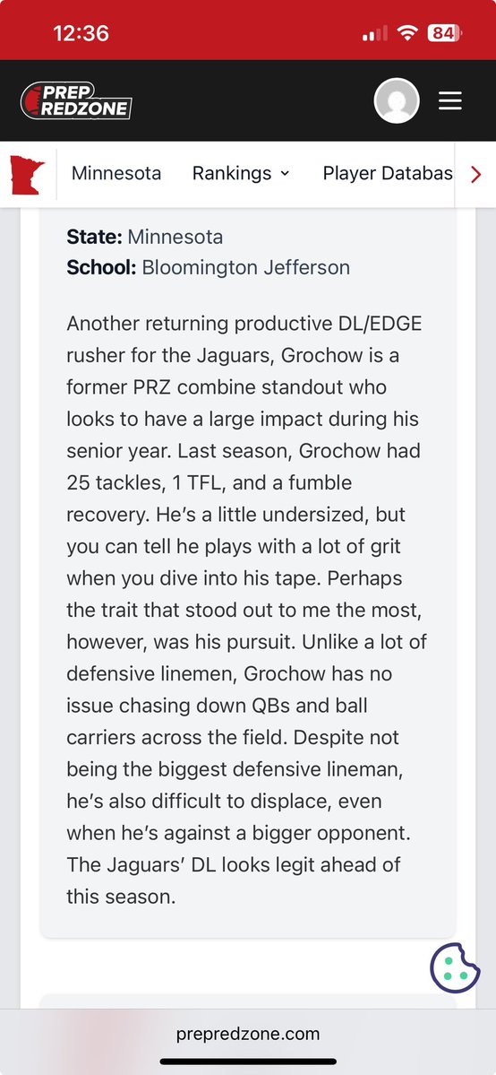 Gavin Grochow (@grochow_gavin) on Twitter photo Thanks <a href="/MNFBSpotlight/">MNFootballSpotlight</a> for the write up!
<a href="/CoachWoodyJagFB/">Coach Woody M.Ed</a> <a href="/JagsFB/">Jaguar Football</a> <a href="/OJW_Scouting/">PrepRedzone Oliver</a> Thanks <a href="/MNFBSpotlight/">MNFootballSpotlight</a> for the write up!
<a href="/CoachWoodyJagFB/">Coach Woody M.Ed</a> <a href="/JagsFB/">Jaguar Football</a> <a href="/OJW_Scouting/">PrepRedzone Oliver</a>