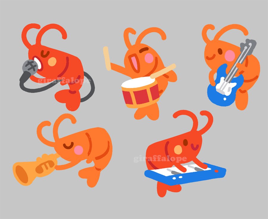 More shrimp band wips 🦐