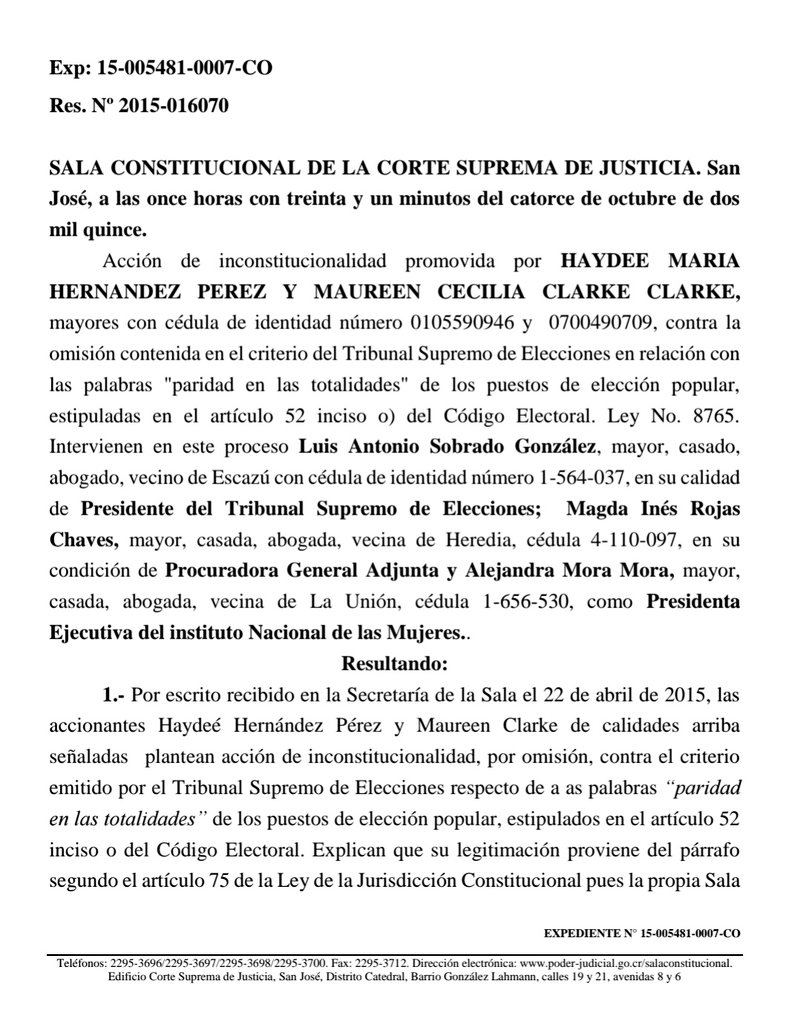 RosCasSol's tweet image. 📣 Si alguien conoce a la dirigencia @plncr en San Ramón, valdría la pena decirles que presenten un recurso de amparo contra la decisión del @TSECostaRica de dejarlos por fuera de la Asamblea Provincial de Alajuela, pues los derechos políticos son garantías reconocidas tanto en…