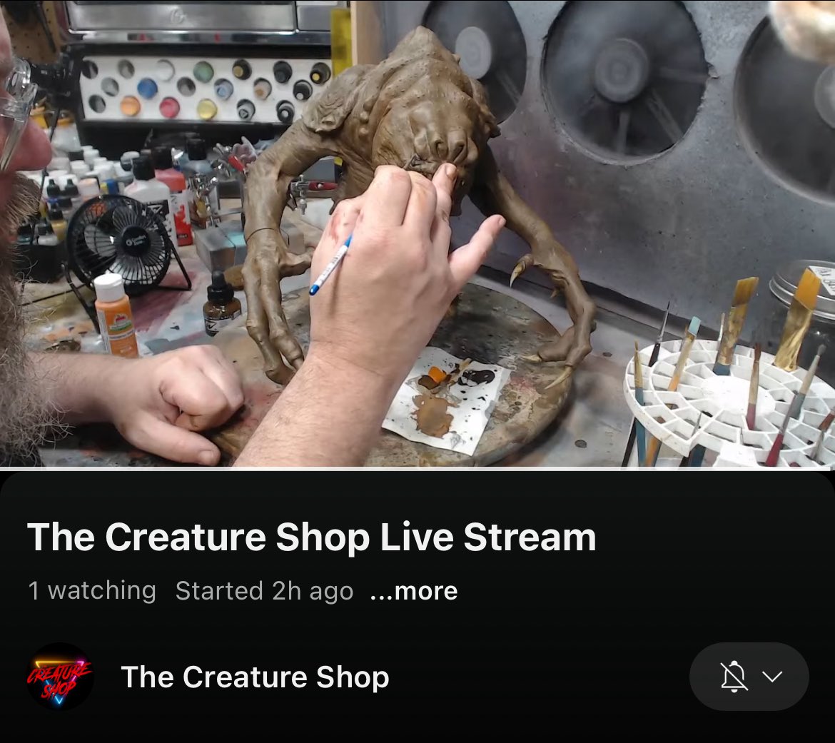 IQ_Adventures's tweet image. Watch my friend work on a Rancor monster sculpt live right now! youtube.com/live/-82OJiZDb…