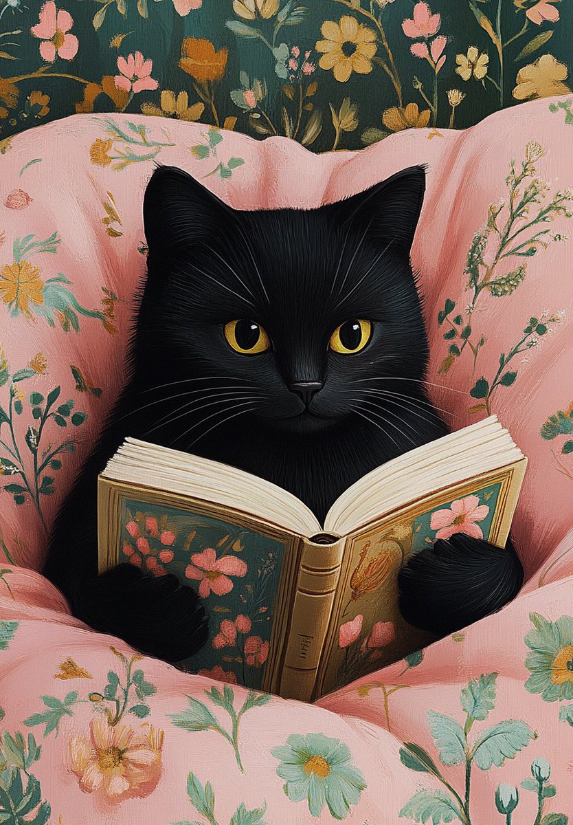 BostederCarla's tweet image. Happy Caturday!
Perhaps it's time for a book and a nap?
Going to cuddle up with a sweet kitty.
#HappyCaturday #SaturdayVibes