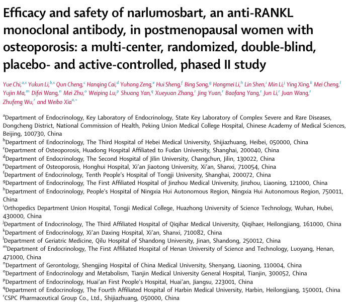 doctorneyro's tweet photo. Th #phaseIItrial of #postmenopausal #women with #osteoporosis, #narlumosbart demonstrated superiority over placebo in increasing #BMD t #12months follwing adminstration at #6month intervals, with a tolerable #Safety profile, consistent with #antiRANKL #MA

https://t.co/tcbcjVv2XF https://t.co/Y9ew5aHa2z
