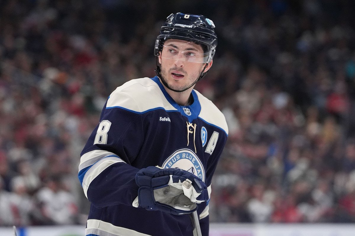 SleeperNHL's tweet image. Happy 28th birthday to Zach Werenski! 🎉
In 2024-25, the Blue Jackets’ Norris Trophy runner-up recorded career-highs in:
🔵 Goals (23)
🔴 Assists (59)
🔵 Points (82)
🔴 GWG (5)
🔵 EVG (17)
🔴 EVA (37)
🔵 PPA (20)
🔴 SOG (298)
🔵 Blocks (131)
🔴 Takeaways (49)
🔵 ATOI (26:45)