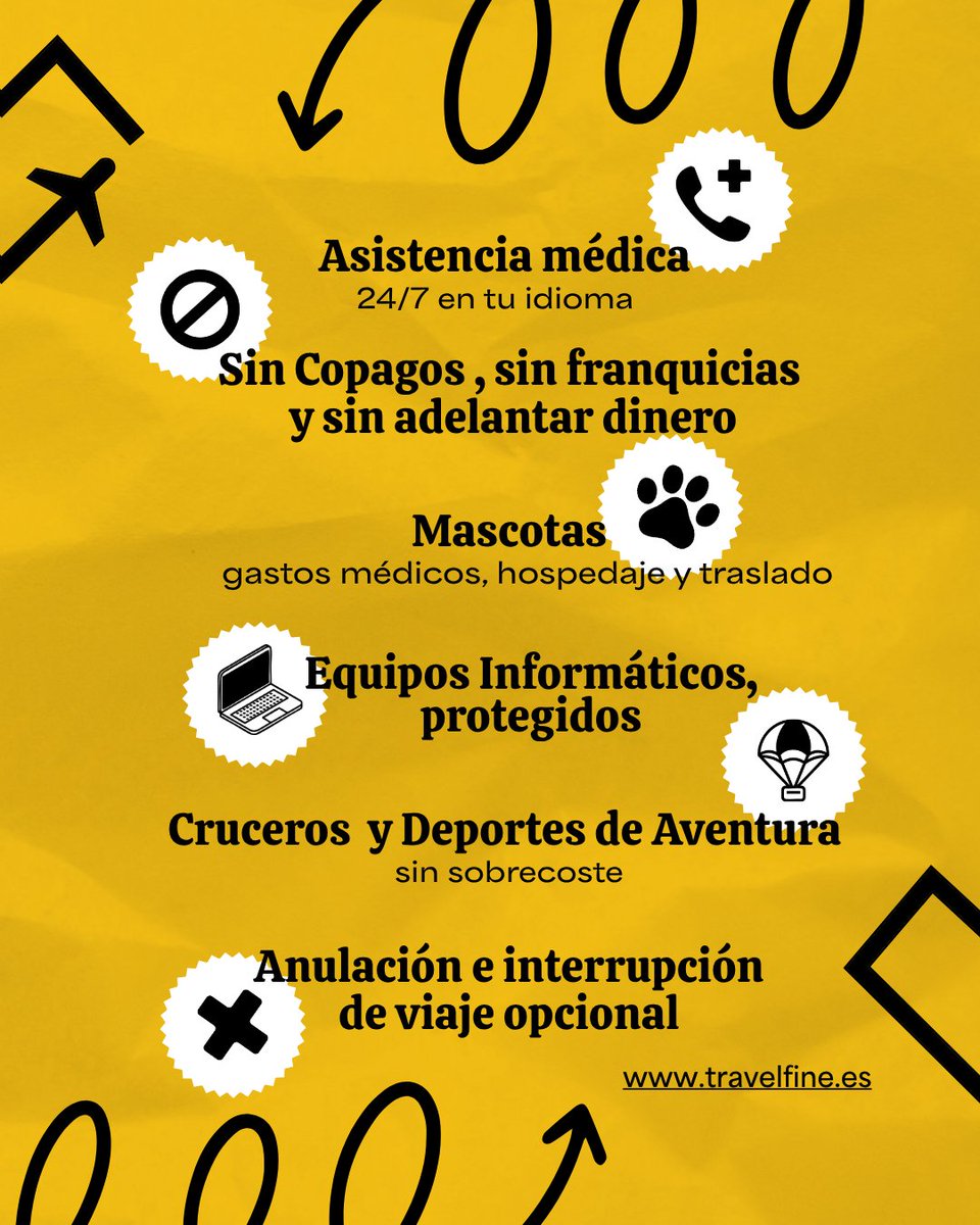 Con moderación y responsabilidad, por supuesto, queremos que disfrutes al máximo de tus vacaciones 🍹. Por eso te echaremos un cable cuando alguna cosita no te siente del todo bien… 👉 travelfine.es

#ViajarSeguro #vacaciones #verano #segurodeviaje