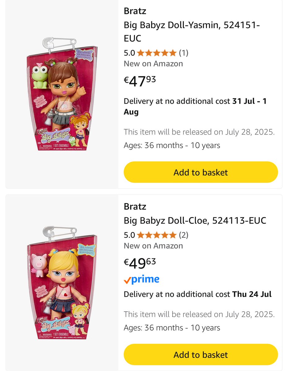 jkleannn's tweet image. New big babyz already on amazon and i HATE it.