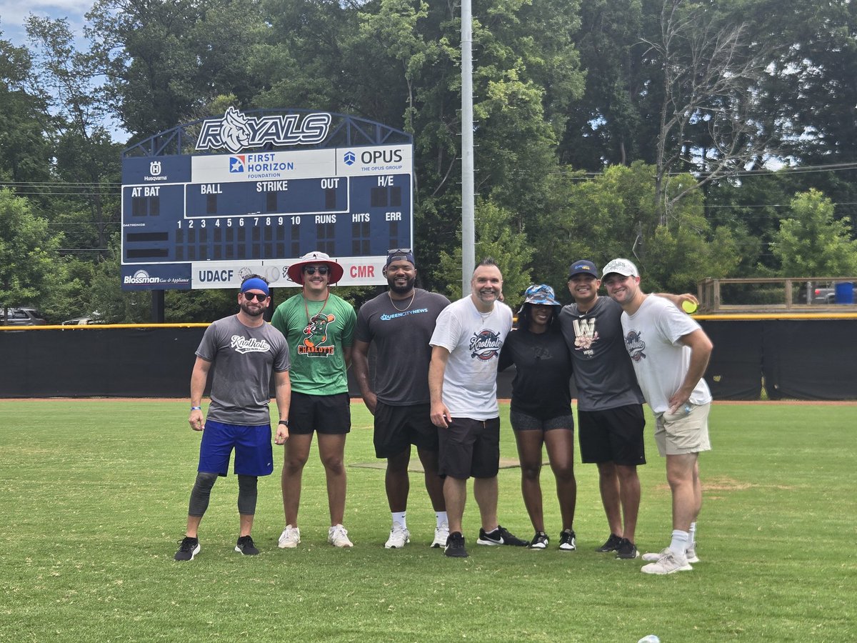 KnotholeNC's tweet image. Such a fun day as we held our first-ever Media Blitzball Game today!