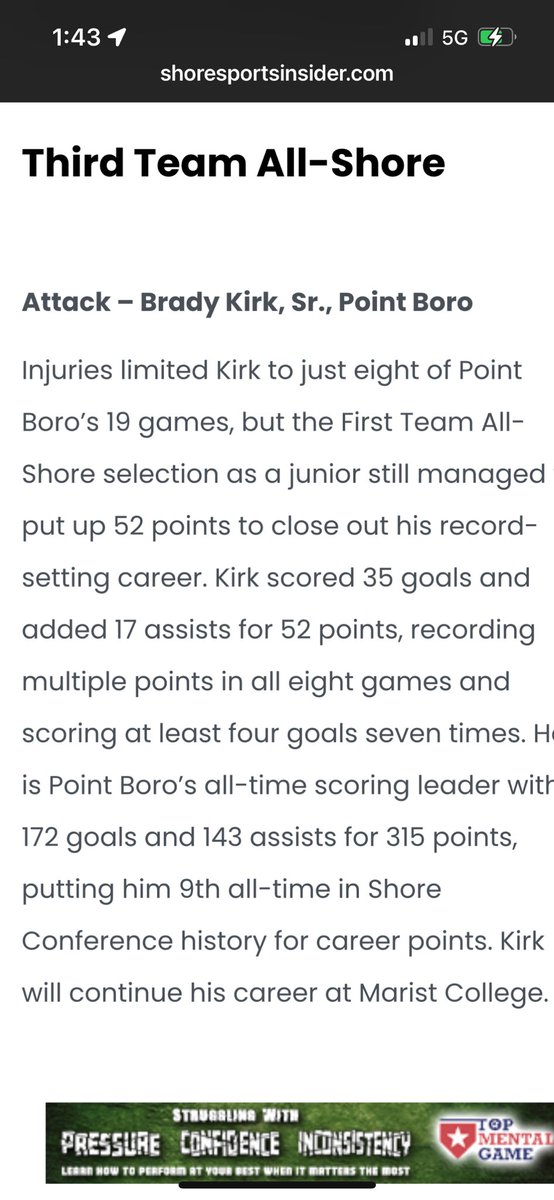 Thank you, <a href="/JSSInsider/">Shore Sports Insider</a>, for recognizing Brady!