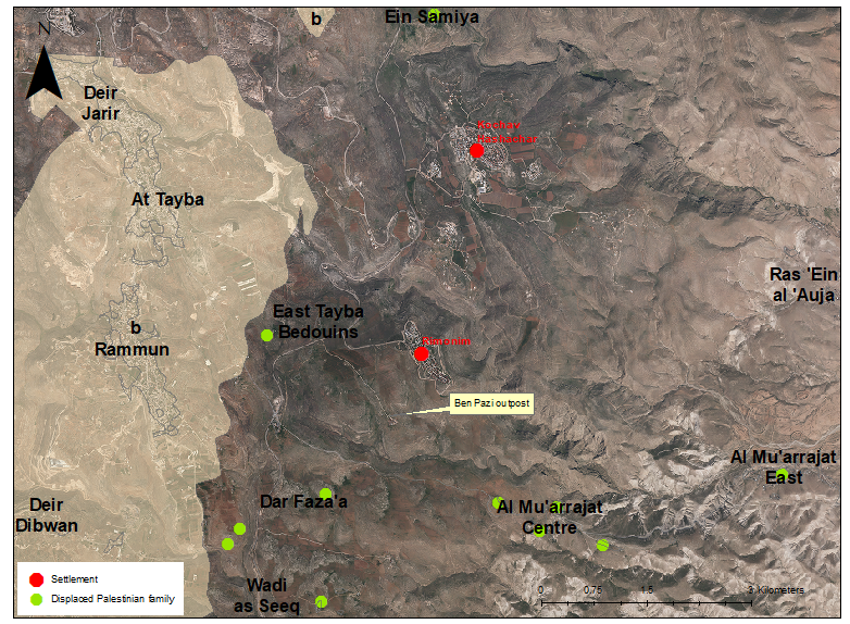 dror_etkes's tweet image. This map shows who are the victims of most of the settlers' terrorism and violence in the area of Taybeh. Over 99% of them are not Christians and not US citizens. They have been repeatedly targeted by people who Trump's administration and Huckabee himself supported for years.