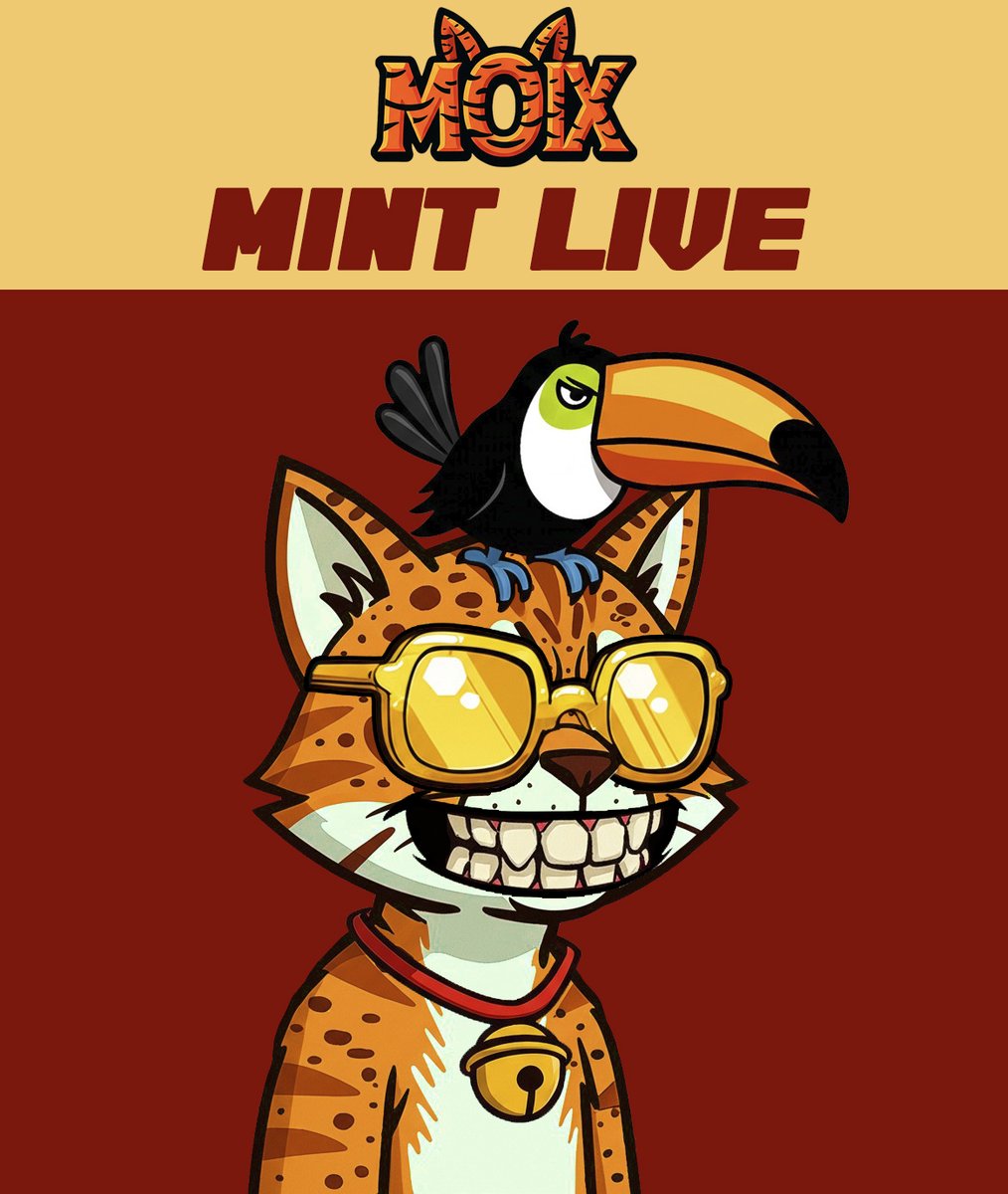 MOIX                                                         
opensea.io/collection/moix                                        
MINT NOW                                                      
launchmynft.io/collections/0x…

#NFT #NFTdrop #nftart #nftcommunity #opensea #Polygon #PolygonNFT