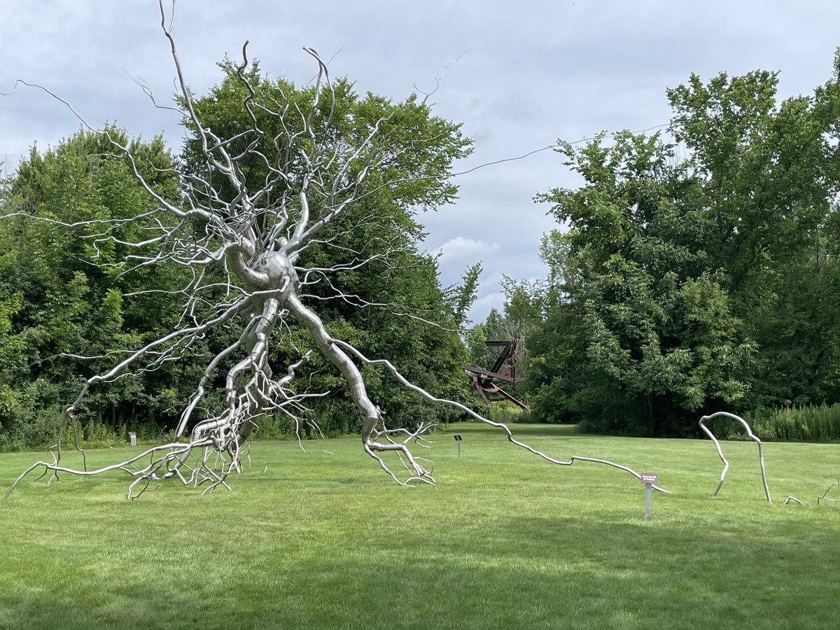 “The Neuron” by sculptor Roxy Paine at the Frederick Meijer Gardens in Grand Rapids. I wonder who the model was…