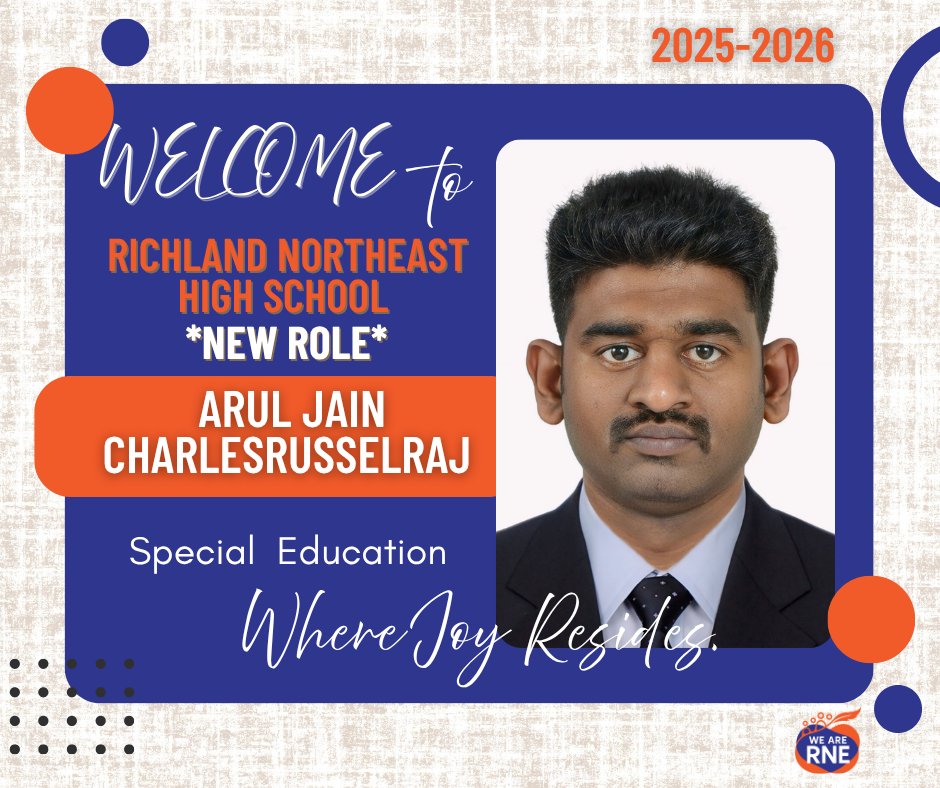 RNECavaliers's tweet image. Welcome Back to @rnecavaliers, Mr. Charlesrusselraj. #WhereJoyResides Enjoy your new position!!! @drmarlonthomas @Sabrina_suber @richlandtwo