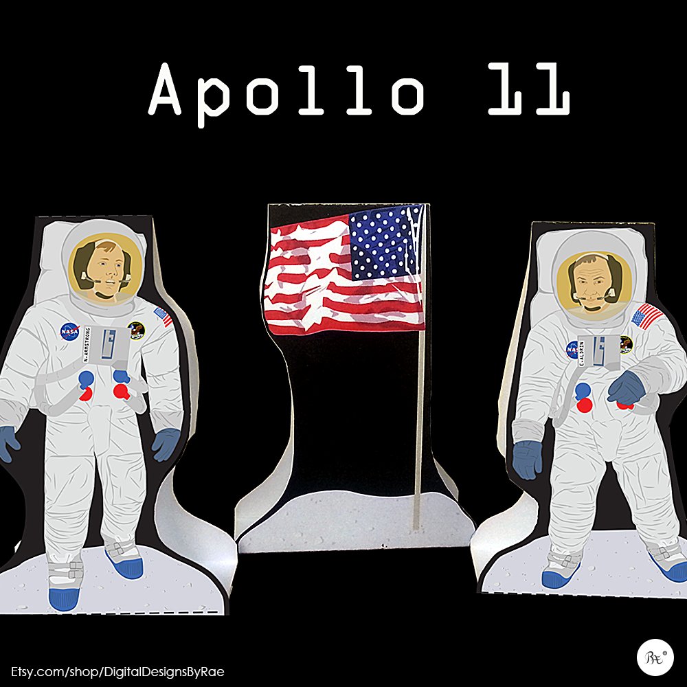 Rae_didit's tweet photo. Apollo 11 printable model & playset https://t.co/DlJutjaG8s #Apollo11 #3dpapercraft #printable #educationaltoy #STEM #Etsy https://t.co/xekoZnUW5k