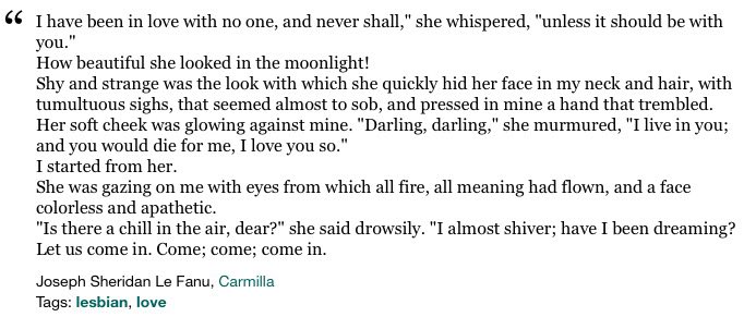 bIoodfangs's tweet image. every single day i wake up and yearn for a good movie adaptation of carmilla