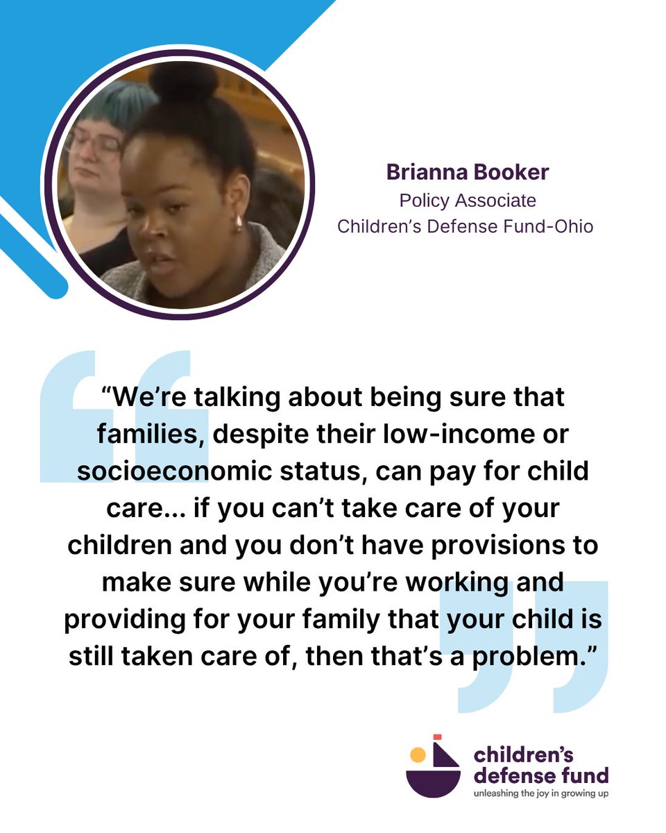 ChildDefender's tweet image. The new state budget brings mixed feelings for youth advocates in Ohio: some progress, but challenges remain. #CDFOhio’s Brianna Booker voices the urgent need for more investment to support families and early childhood care. Read more: bit.ly/4eTHCUs