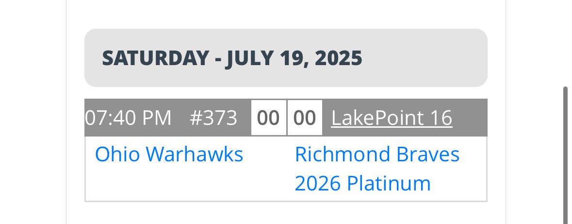 Domenic Titus (@domtitus2026) on Twitter photo New update🚨🚨
Game time switched and I’ll be pitching at lake point
<a href="/CreamRecruiter/">Ward</a> <a href="/Ateamrecruitin1/">Adrian Mccladdie</a> <a href="/Hudson_PBR/">Hudson Graham</a> <a href="/PB_Uncommitted/">Prep Baseball Uncommitted</a> <a href="/Corlando621212/">Chris Orlando</a> <a href="/CoachLo56/">Loren Reveles</a> <a href="/hubcaphunterPBE/">Hunter Hubbard</a> New update🚨🚨
Game time switched and I’ll be pitching at lake point
<a href="/CreamRecruiter/">Ward</a> <a href="/Ateamrecruitin1/">Adrian Mccladdie</a> <a href="/Hudson_PBR/">Hudson Graham</a> <a href="/PB_Uncommitted/">Prep Baseball Uncommitted</a> <a href="/Corlando621212/">Chris Orlando</a> <a href="/CoachLo56/">Loren Reveles</a> <a href="/hubcaphunterPBE/">Hunter Hubbard</a>