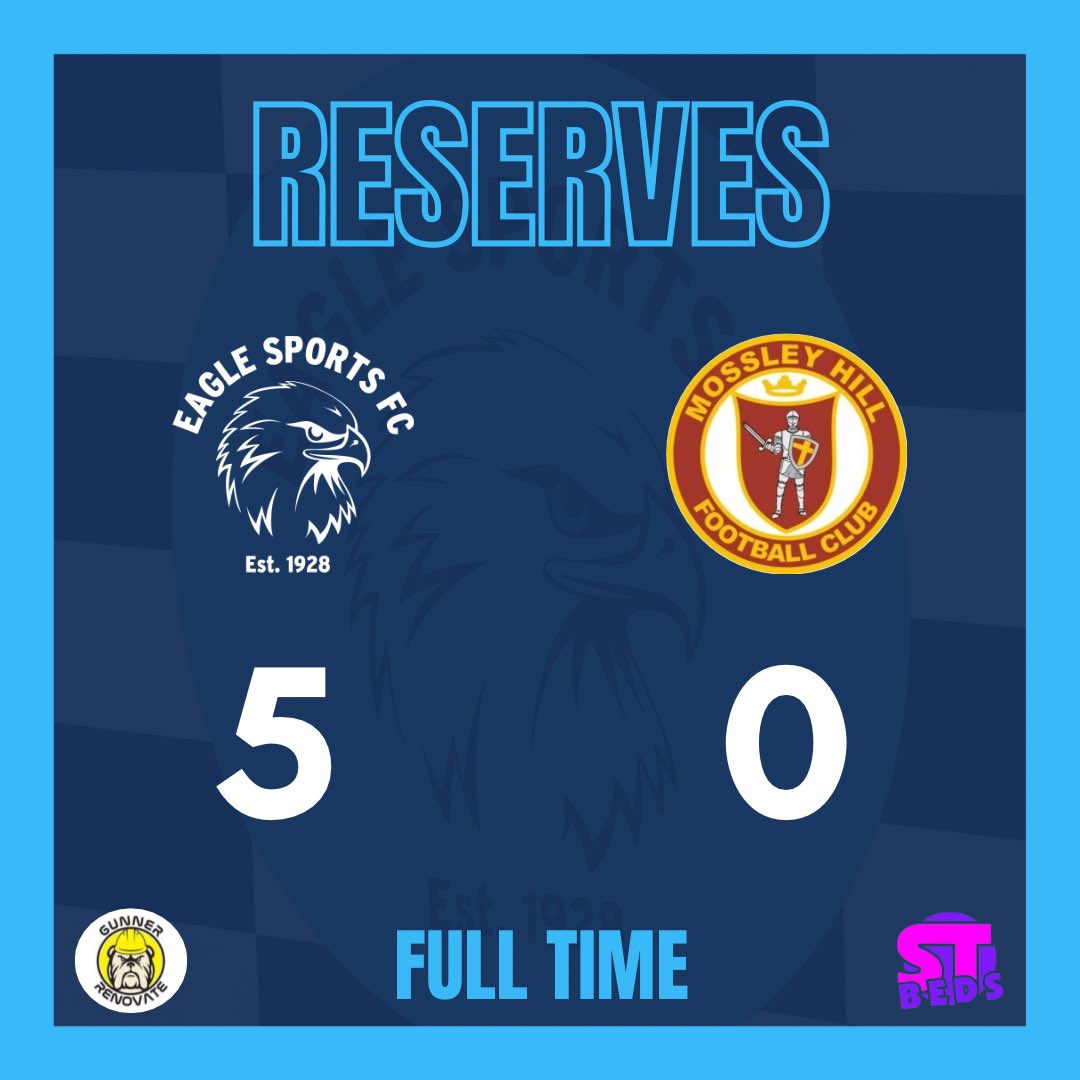 EagleSportsFC's tweet photo. Good performance from the Reserves this afternoon.

Goals scored by Josh Bromwell, Harry Preidt x 2, OG and Ethan Hunt.

Reserves are back in action on Thursday as we host Sefton Park Rangers II

#Upthegulls 🦅 https://t.co/bQYmhFhoz0