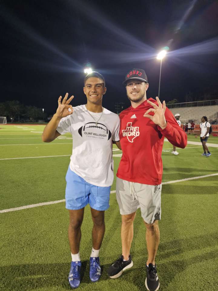 JaceMorales2007's tweet image. Had a great time at the UIW Football Camp yesterday! Grateful for the opportunity to compete, learn, and connect with the coaching staff. Thank you, @UIWFootball, for having me! #GrindSeason #CampRecap #C26
@Coach_Killough @braden_strauss @Conner_McQueen @CoachBennettUIW…
