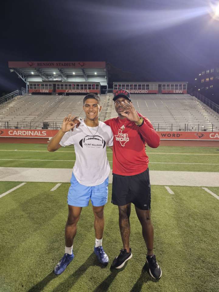 JaceMorales2007's tweet image. Had a great time at the UIW Football Camp yesterday! Grateful for the opportunity to compete, learn, and connect with the coaching staff. Thank you, @UIWFootball, for having me! #GrindSeason #CampRecap #C26
@Coach_Killough @braden_strauss @Conner_McQueen @CoachBennettUIW…