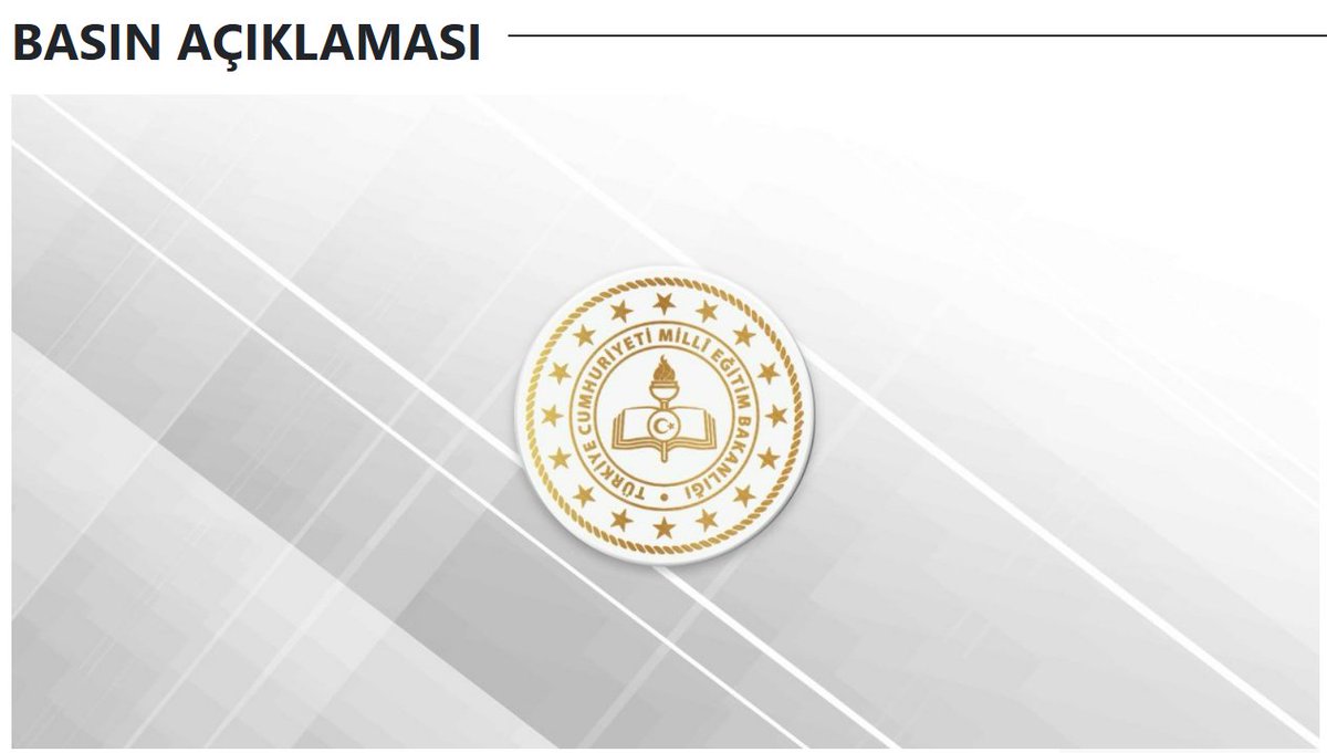 Bakanlığımızın Basın Açıklaması 

meb.gov.tr/basin-aciklama…

<a href="/Yusuf__Tekin/">Yusuf Tekin</a>
<a href="/tcmeb/">Millî Eğitim Bakanlığı</a>
<a href="/tuncay_akkoyun/">Tuncay Akkoyun</a>
<a href="/ali_eyyupkoca/">Ali Eyyupkoca</a>
<a href="/SuleymnAKIN/">Süleyman AKIN🇹🇷</a>
<a href="/mehmeteminduya1/">Mehmet Emin DUYAN</a>
<a href="/makdag47/">Makdag</a>