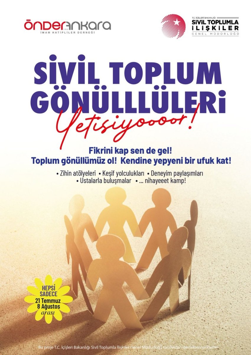Ankara İl Sivil Toplumla İlişkiler Müdürlüğü (@ankarastim) on Twitter photo 