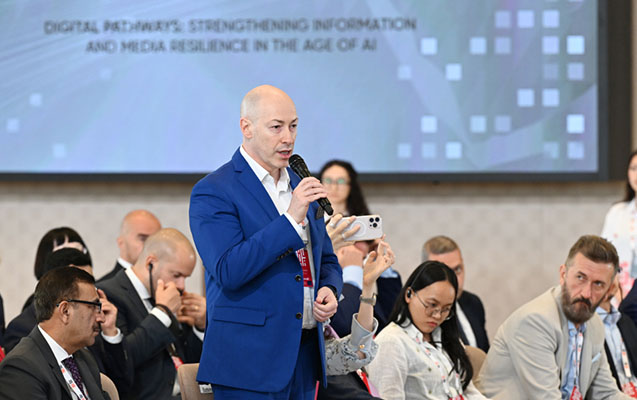 gariboghlu's tweet image. NEVER RECONCILE WITH THE OCCUPATION!
The III Shusha Global Media Forum is being held in Khankendi on the theme “Digital Transitions: Strengthening Information and Media Resilience in the Age of Artificial Intelligence”. The event is also attended by the famous Ukrainian…