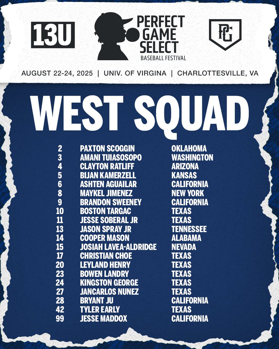 PGSelectFest's tweet image. 🚨 13U PG SELECT FESTIVAL ROSTERS 🚨