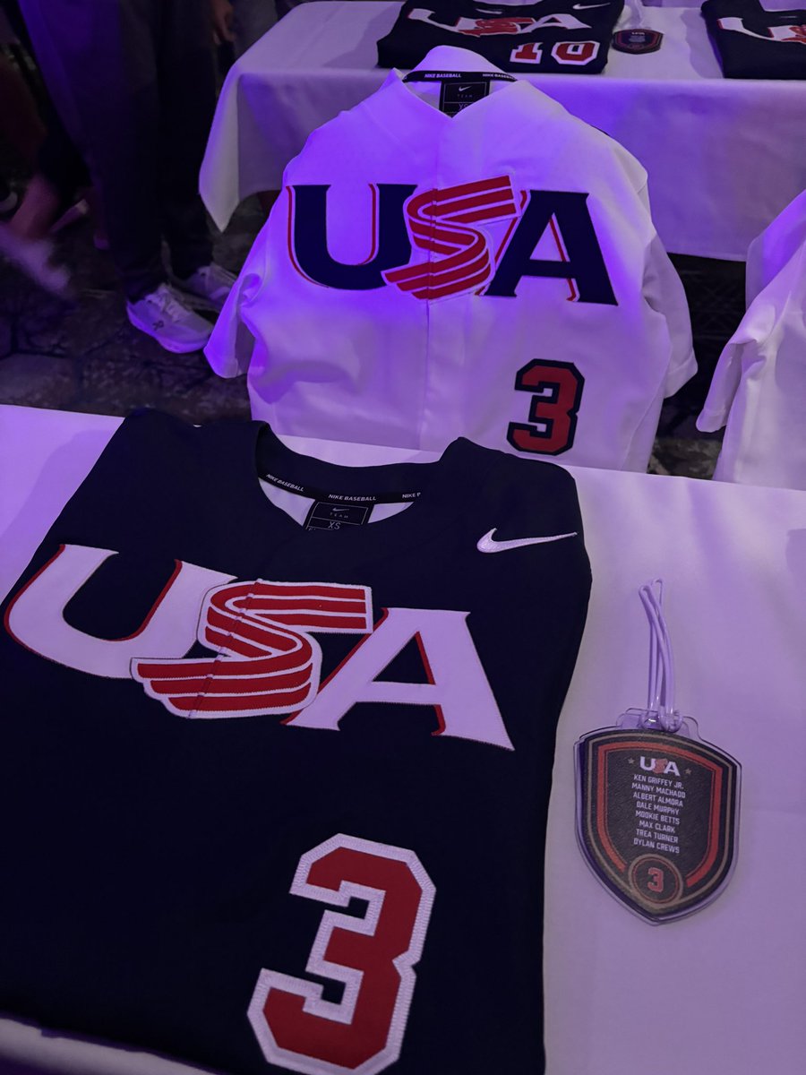 Team got thier uniforms last night. Such a humbling amazing experience!! Also thier bag tag shows who’s worn their number before them.