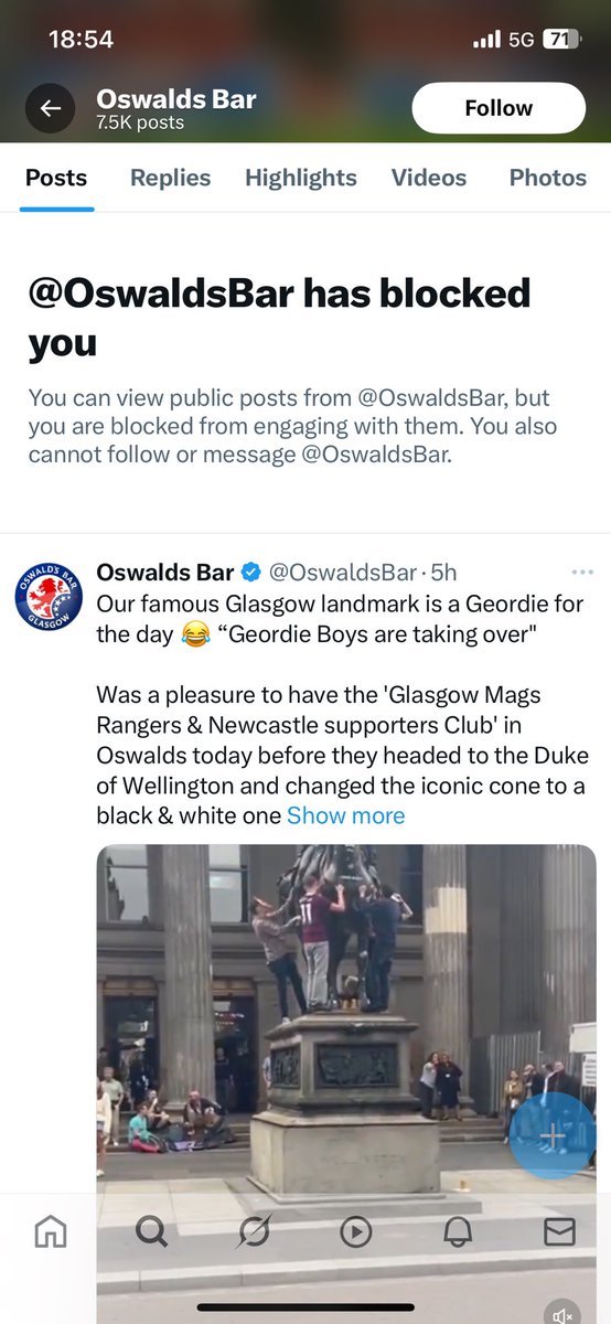 Unfortunately I can’t find out as I’m blocked