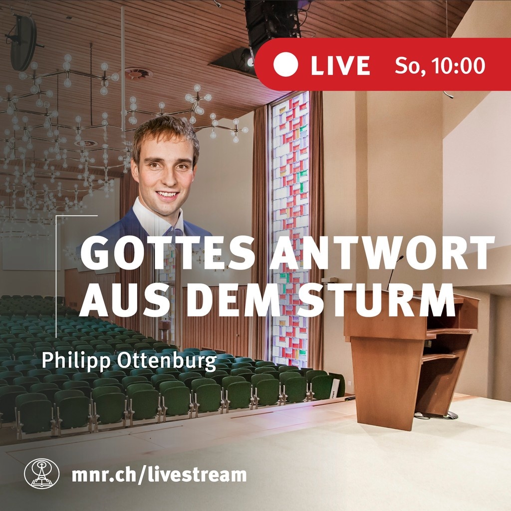 Herzliche Einladung zum Gottesdienst am kommenden Sonntag!⁠
Philipp Ottenburg hält um 10.00 Uhr die Predigt zum Thema: «Gottes Antwort aus dem Sturm»⁠
---⁠
mnr.ch/video/livestre…
#mitternachtsruf #mnr #philippottenburg #livestream #gottesdienst #zionshalle