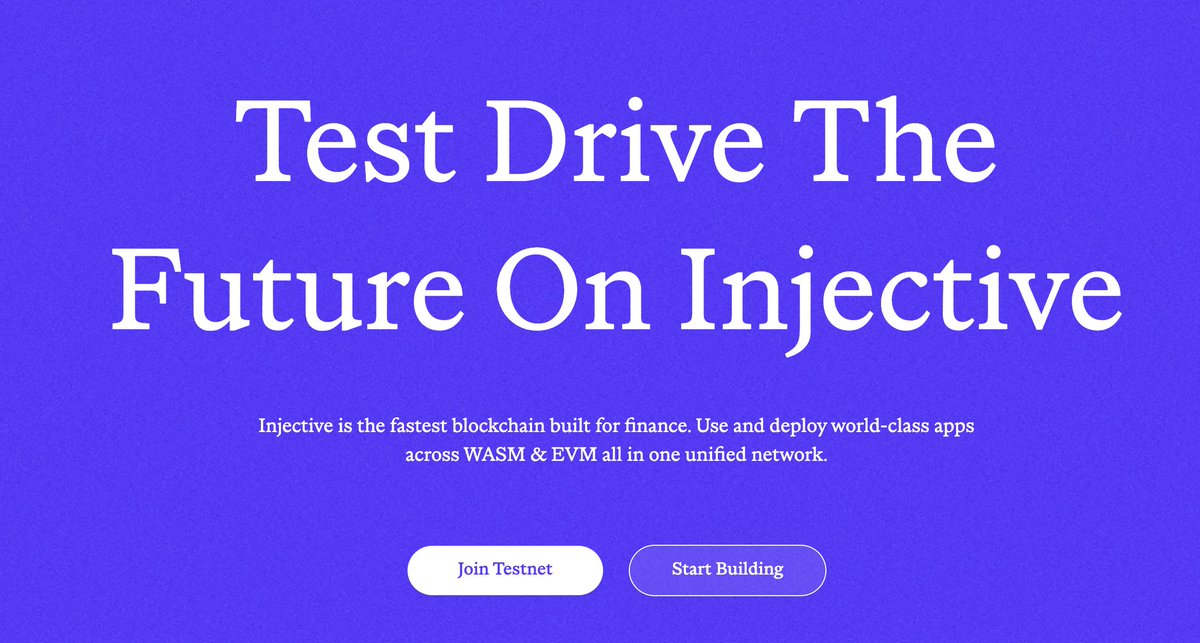 Injective 🥷 (@injective) on Twitter photo Injective EVM testnet starter pack
Get started with $0
-> Claim $INJ from faucet
-> Earn yield on @yeifinance
-> Swap on <a href="/Bswap_in/">Borderless Swap</a>
-> Liquid Stake on @lairfinance
-> Borrow $USDT on @timeswaplabs
-> Stake on <a href="/AccumulatedFi/">Accumulated Finance</a>
-> Bridge on @orbiterfinance
-> Execute a trade on Injective EVM testnet starter pack
Get started with $0
-> Claim $INJ from faucet
-> Earn yield on @yeifinance
-> Swap on <a href="/Bswap_in/">Borderless Swap</a>
-> Liquid Stake on @lairfinance
-> Borrow $USDT on @timeswaplabs
-> Stake on <a href="/AccumulatedFi/">Accumulated Finance</a>
-> Bridge on @orbiterfinance
-> Execute a trade on