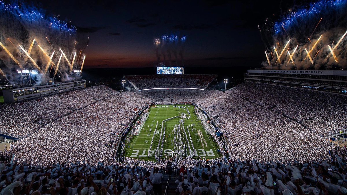 Stadiums of the Big 10

School: Penn State 🦁 
Stadium Name: Beaver Stadium  
Capacity: 106,572

Does Penn State have the best stadium in the Big 10? #WeAre